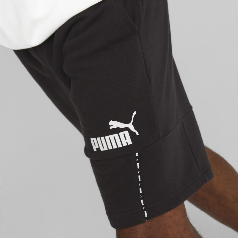 Calções Puma Essentials Block Tape, Preto, Homens