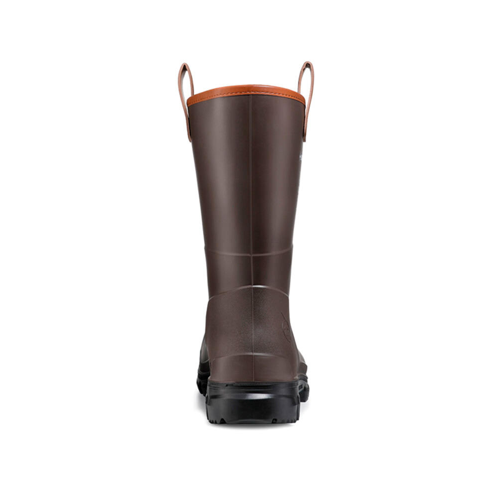 Botas Dunlop Purofort RigPro marrom escuro unissex Wellington 5/6