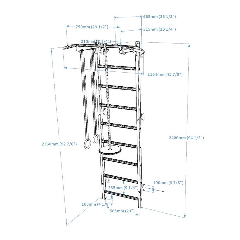 Escalera multifuncional BenchK con accesorios de ejercicio 721W + A204
