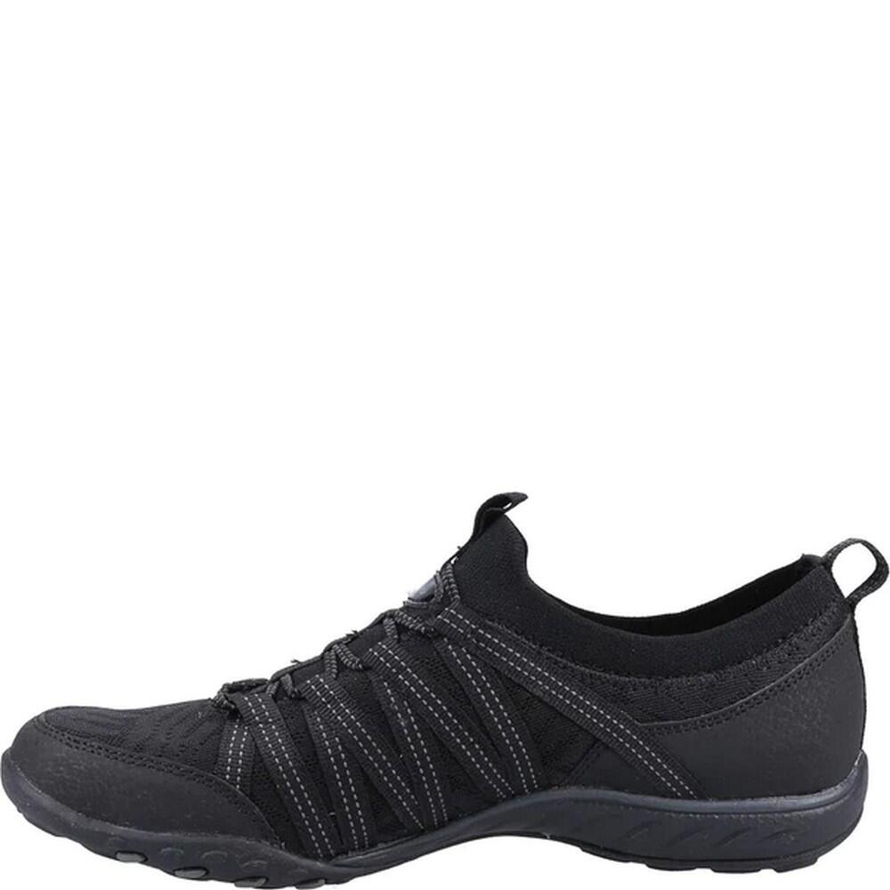 Womens/Ladies Breathe Easy Trainers (Black) 3/5