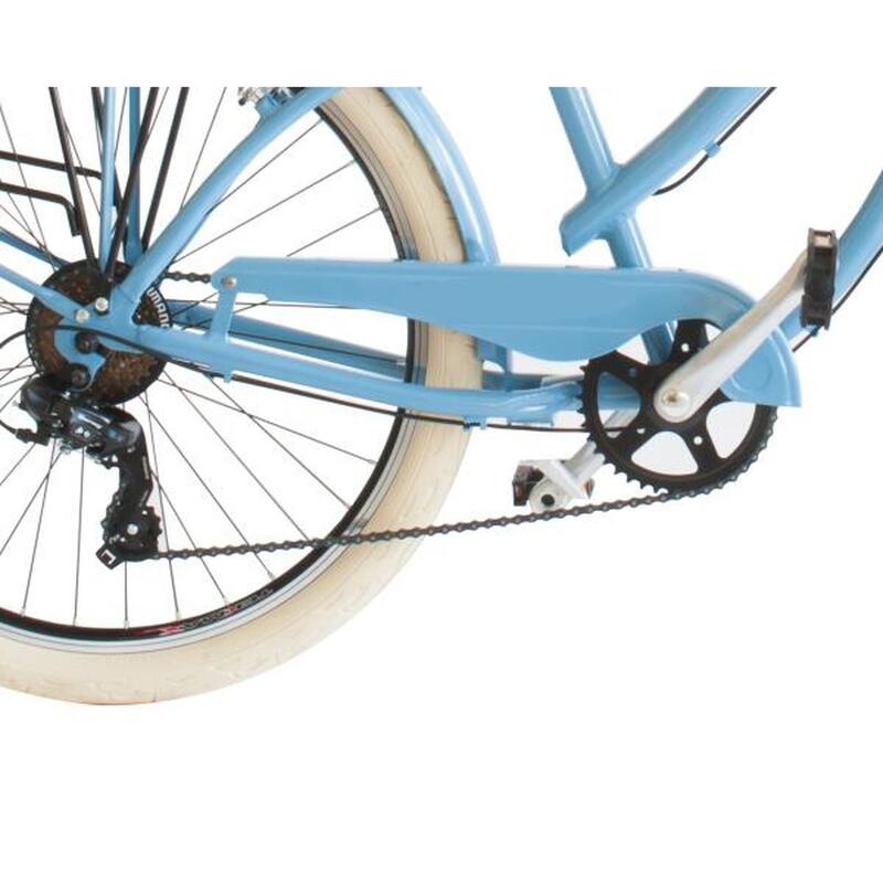 Bicicletta Urbana Airbici Cruiser L, telaio in alluminio, 6 velocitá, azzurra