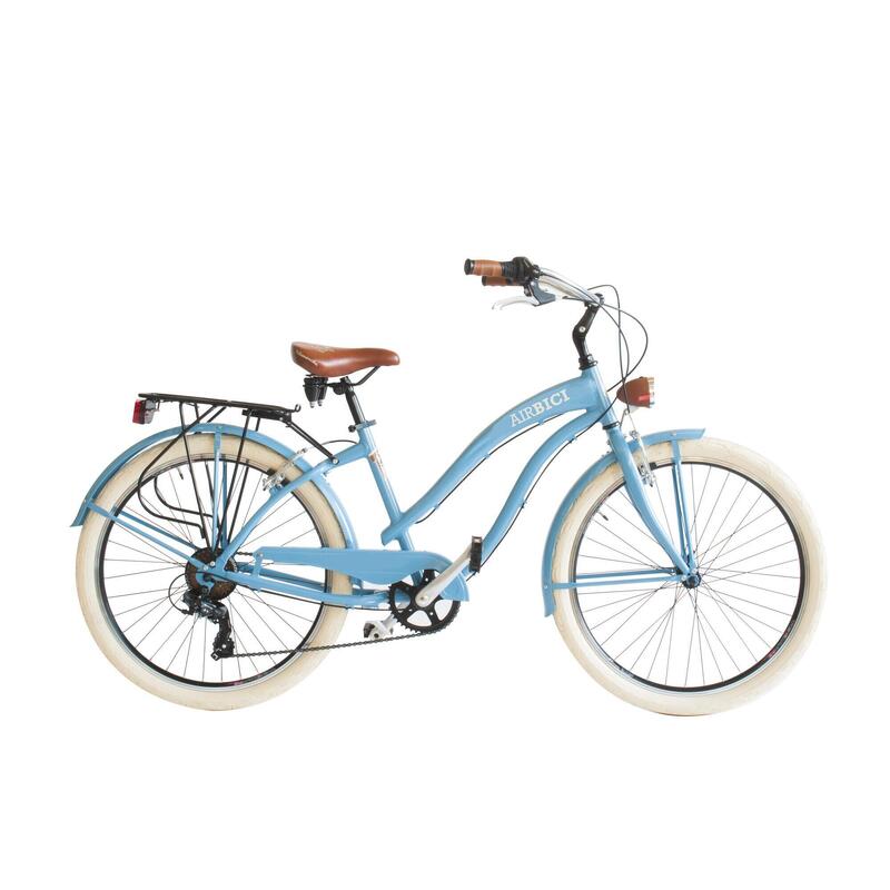 Stadsfiets Cruiser Lady van Airbici, is uitgerust met wielen van 26×2.125