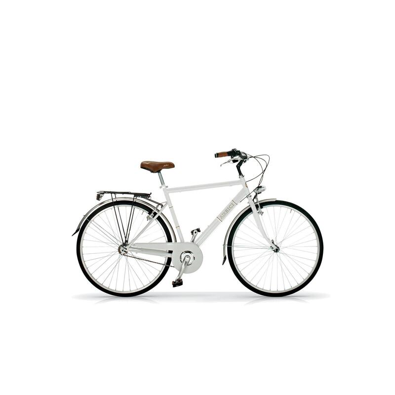 Bicicleta de ciudad Airbici Allure 605hombre, cuadro de acero de color negro.