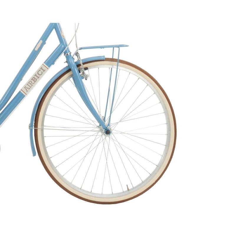 Bicicleta cidade 619L, estrutura de aço azul