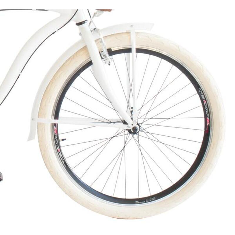 Bicicleta cidade Cruiser 790M, quadro em alumínio, branco