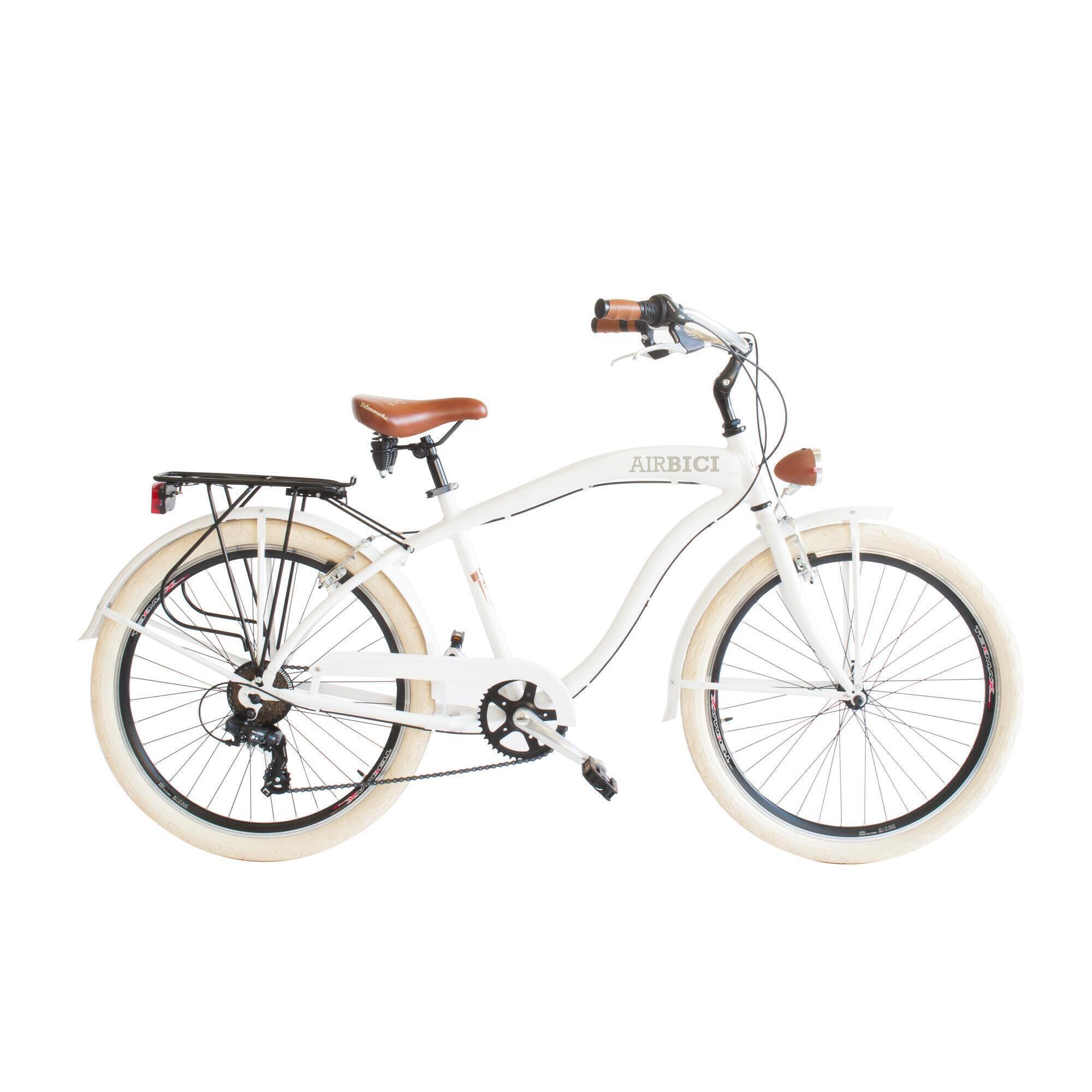 AIRBICI Bicicleta cidade Cruiser 790M, quadro em alumínio, branco