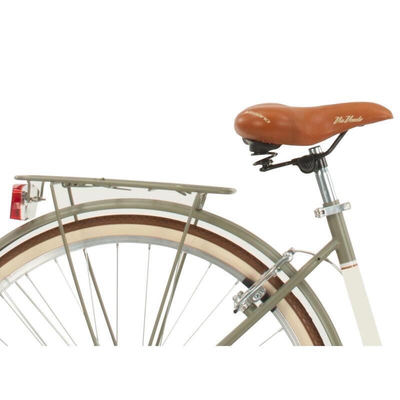 Vélo urbain Airbici 619L Femme, cadre acier, vert