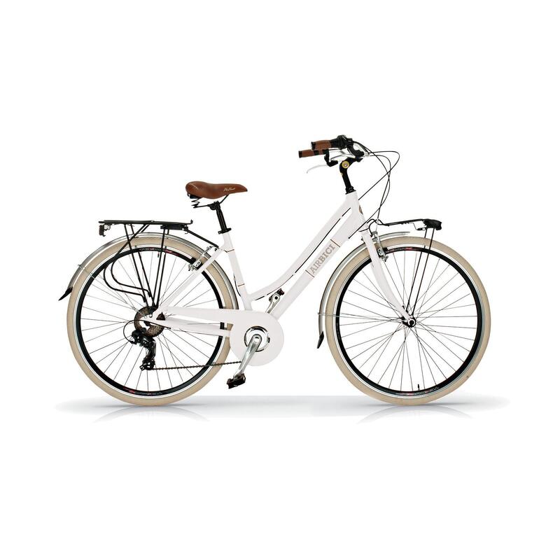 Bicicleta Urbana Airbici 605al mujer cuadro de aluminio color blanco cidade