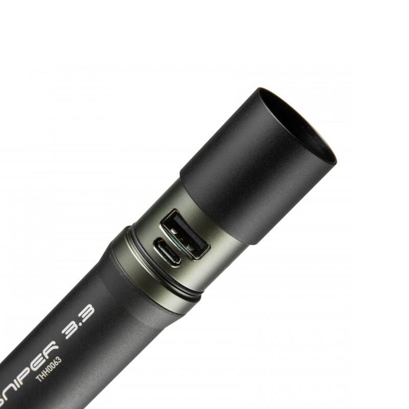 Lampe de poche Sniper 3.3 Powerbank - 1000 lumens - Noir