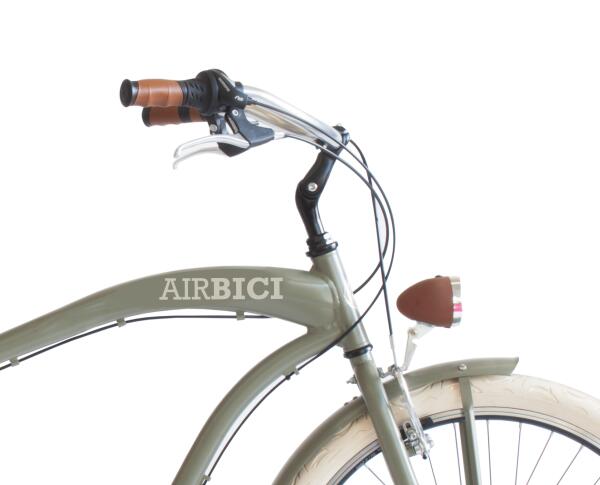 Bicicleta cidade Cruiser 790L, quadro em alumínio, verde militar 3/5