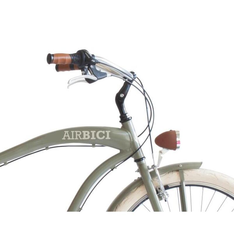 Stadtfahrrad Airbici 790M, grüner Aluminiumrahmen