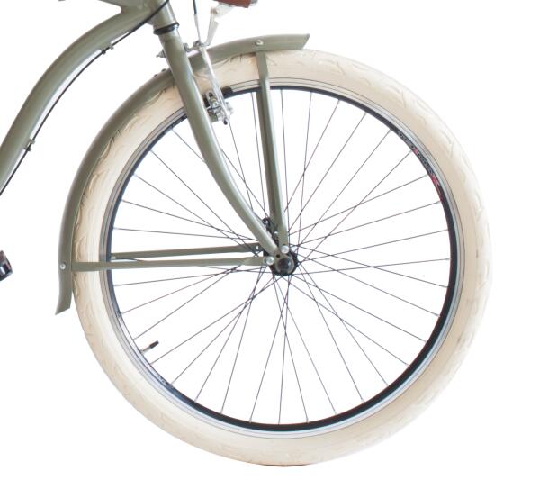 Bicicleta cidade Cruiser 790L, quadro em alumínio, verde militar 5/5