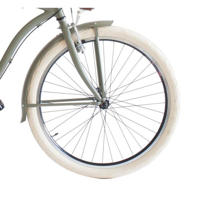 Bicicletta Urbana Airbici Cruiser M, telaio in alluminio, 6 velocitá, verde