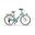 Vélo urbain Airbici 605AL femme, cadre aluminium, bleu