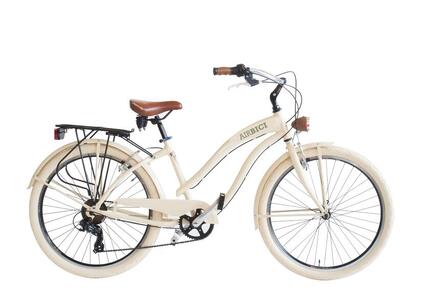 Vélo urbain femme Airbici 790L, cadre aluminium, blanc