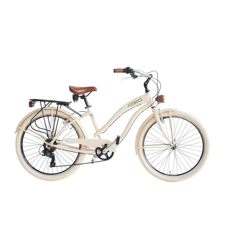 Vélo urbain cruiser 790L, cadre aluminium, beige