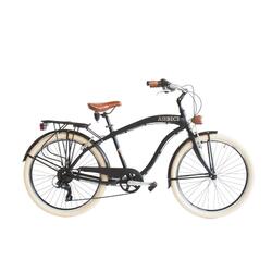 Vélo urbain  790M Homme, cadre en aluminium, noir