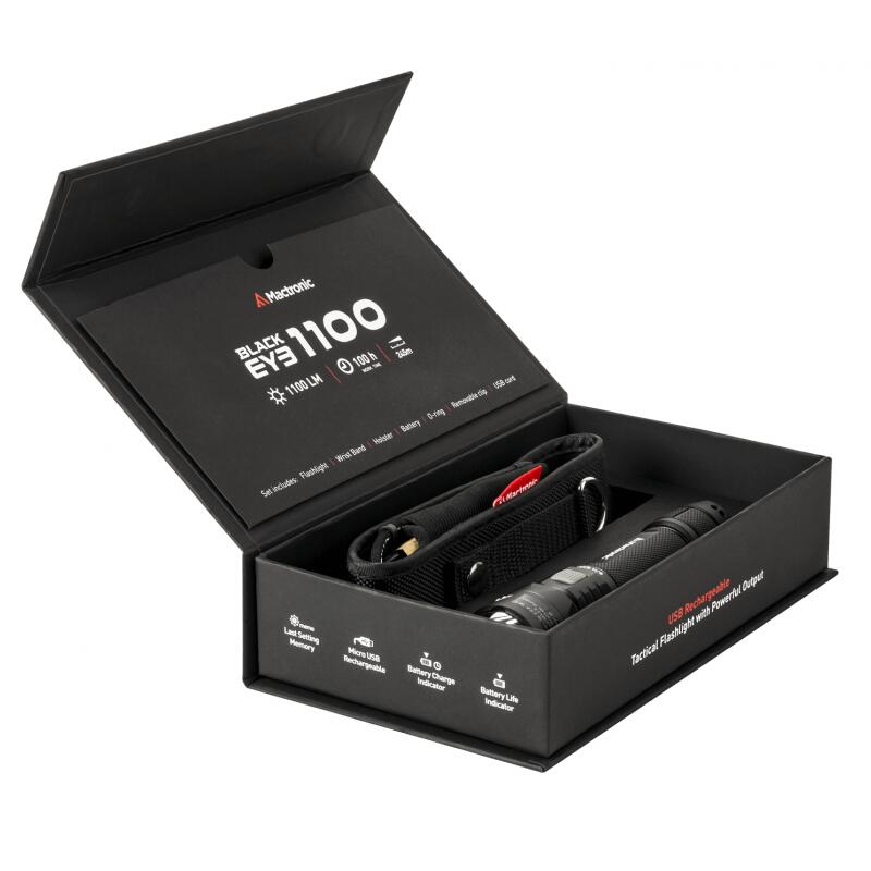 Zaklamp Black-Eye High Power - 1100 lumen - Zwart 4/5