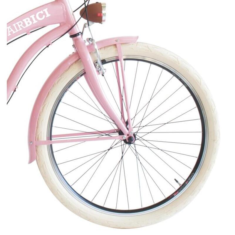 Vélo urbain  Airbici  Cruiser L, cadre aluminium, 6 vitesses, rose