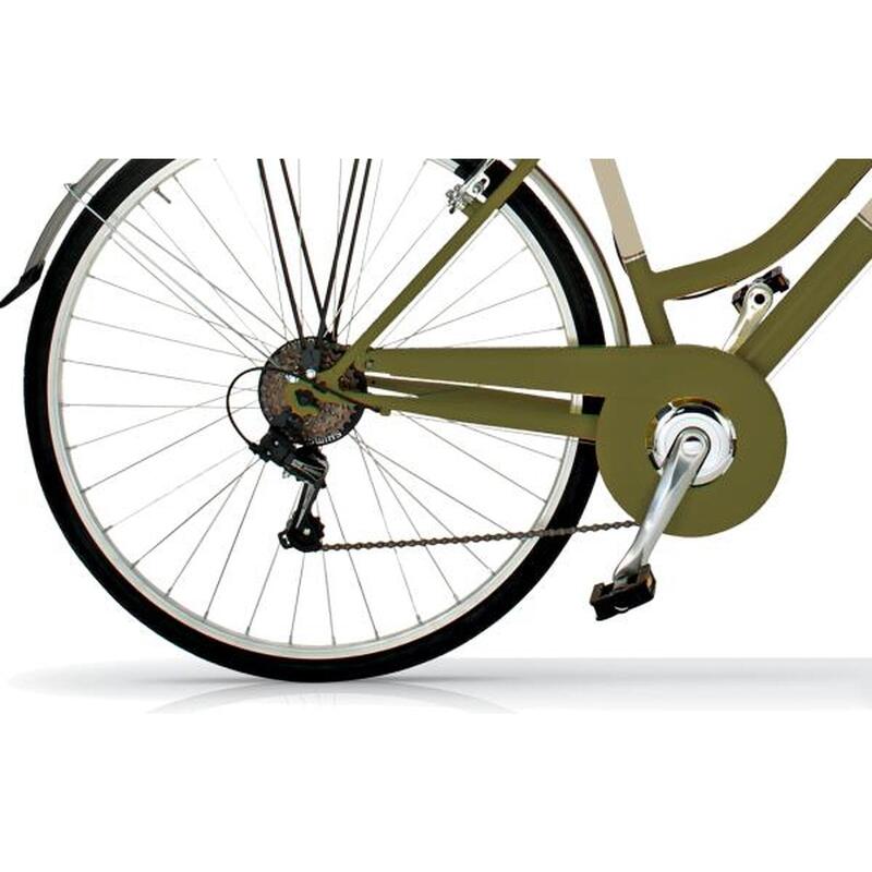 Bicicletta da città Urbana Airbici Allure L, telaio in acciaio, 6 velocità