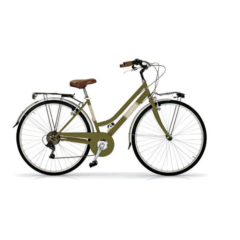 Bicicleta De Ciudad 605l cuadro acero 6 velocidades color negro airbici allure 605mujer