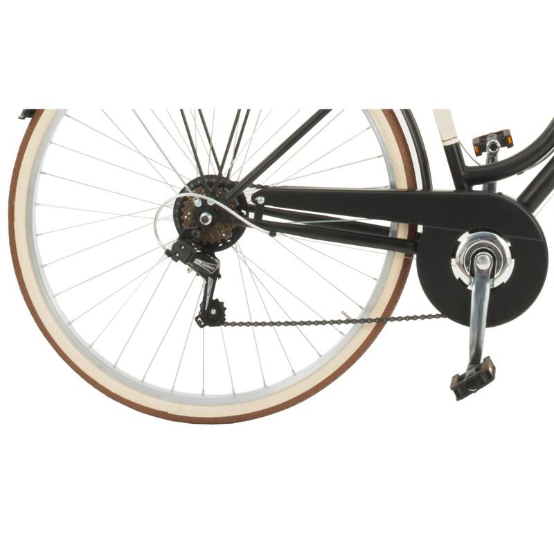 Vélo urbain Airbici 619L Femme, cadre en acier, noir