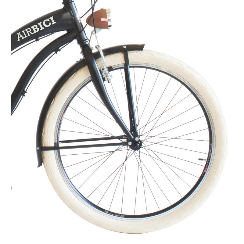 Bicicleta Urbana Airbici CRUISER Cuadro de Aluminio, 6 Velocidades, negra