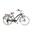 Cruiser Citybike 790 L, schwarzer Aluminiumrahmen