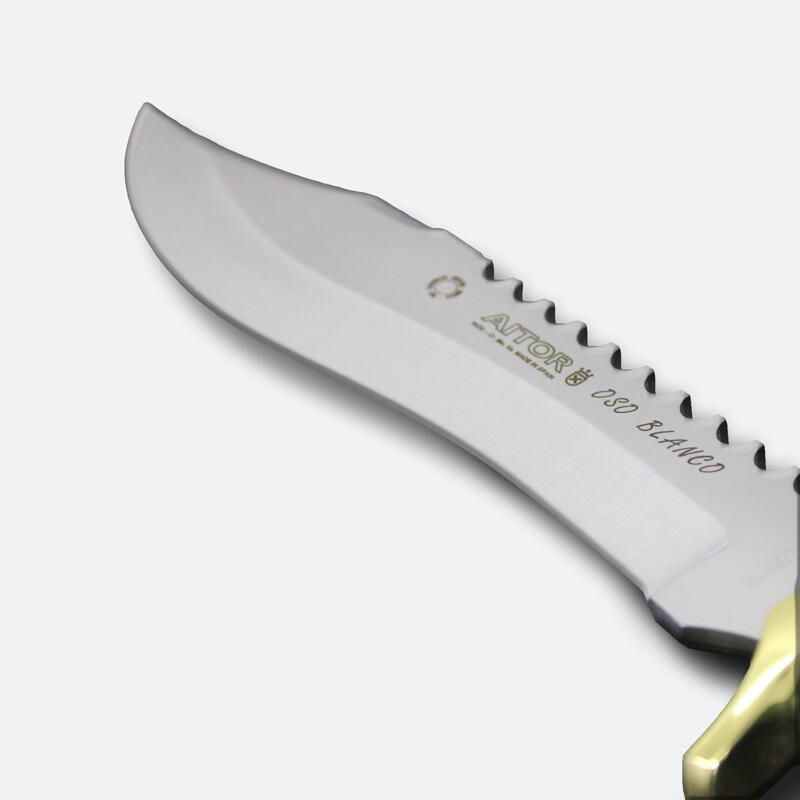 Cuchillo de Caza para Remate Aitor Knives Oso Blanco Acero Inoxidable 185mm