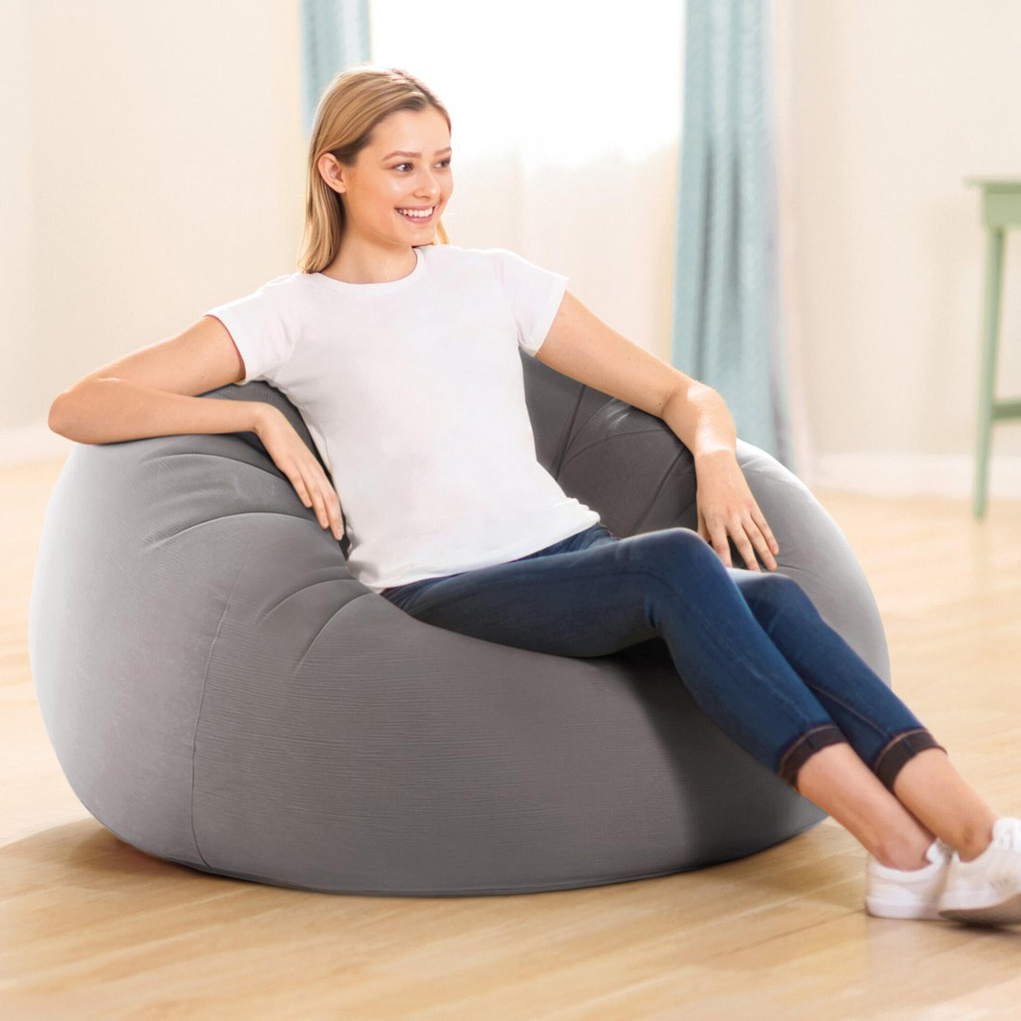 Intex 68579NP - Poltrona Sacco Gonfiabile, 107x104x69 cm 2/5