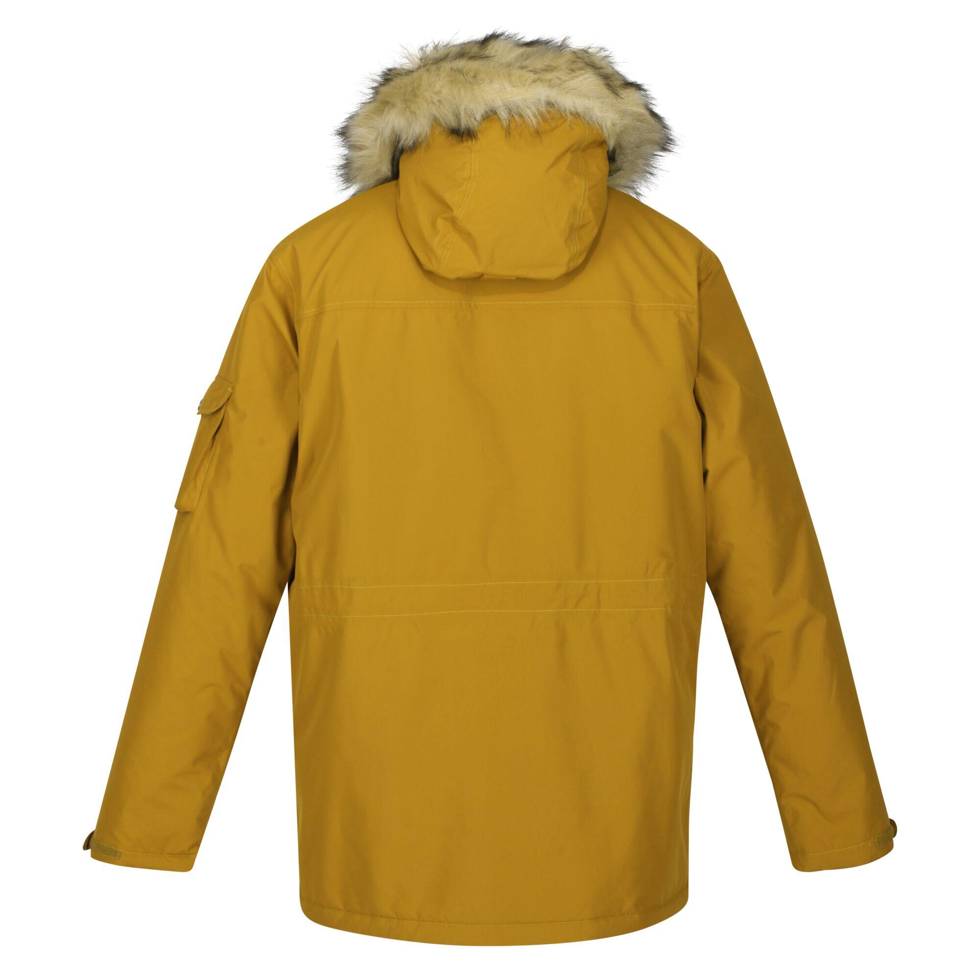 Mens Salinger II Faux Fur Insulated Parka (Mustard Seed) 2/5