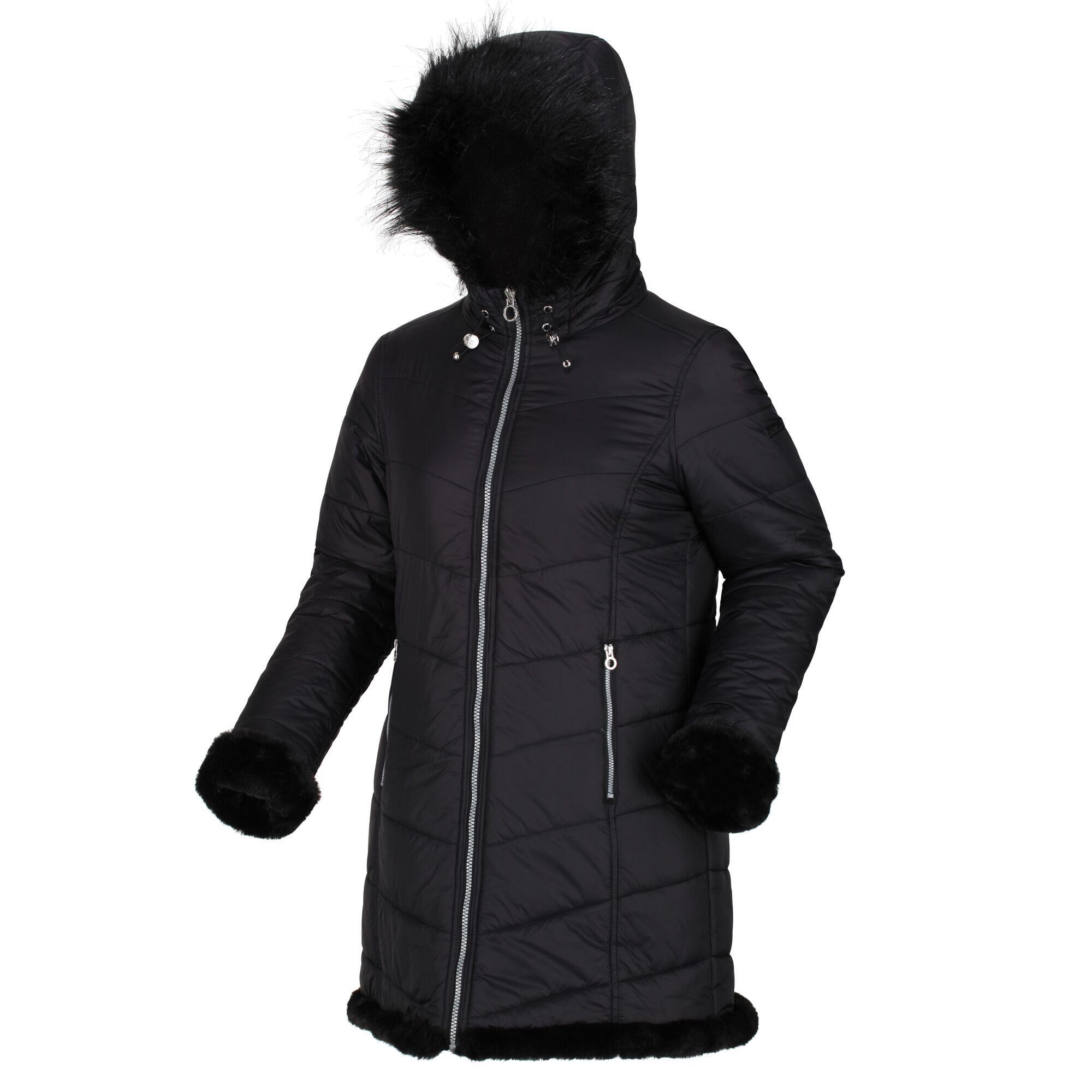 Womens/Ladies Charlize Insulated Parka (Black) 1/5