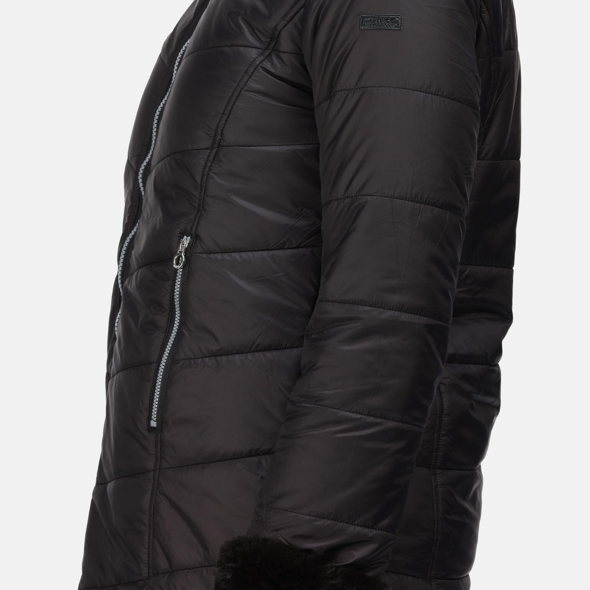Womens/Ladies Charlize Insulated Parka (Black) 2/5