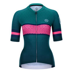 Maillot de cyclisme, manches courtes pour enfants vert 8andCounting