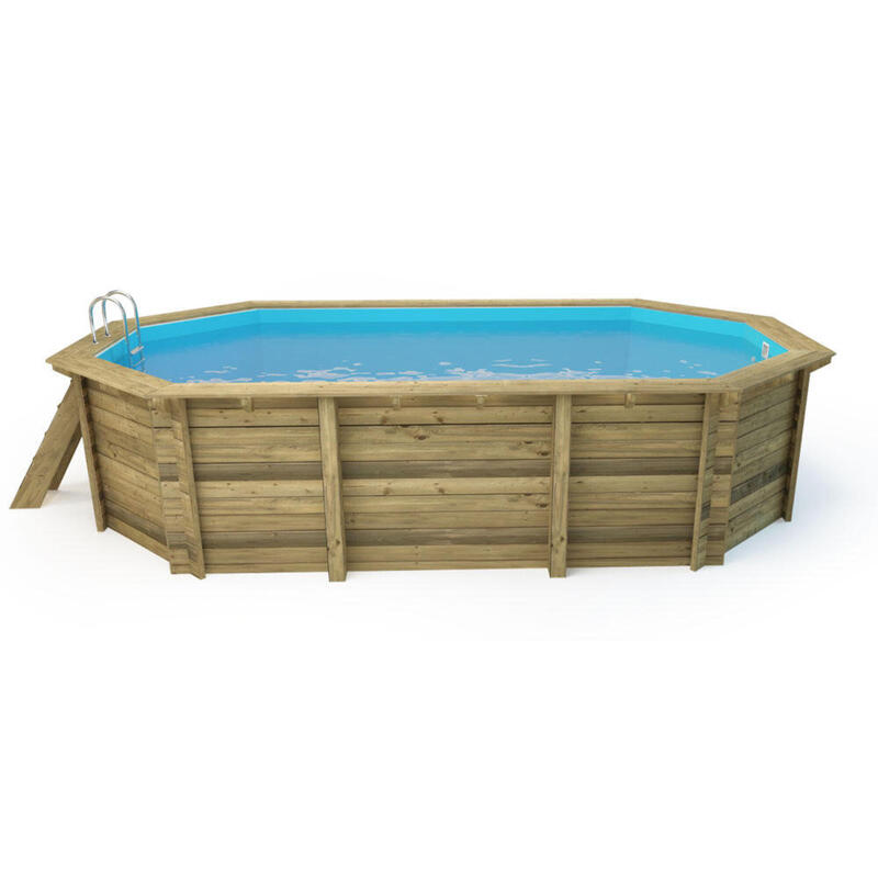 Piscine bois  Cancun  - 6.53 x 4.41 x 1.45 m