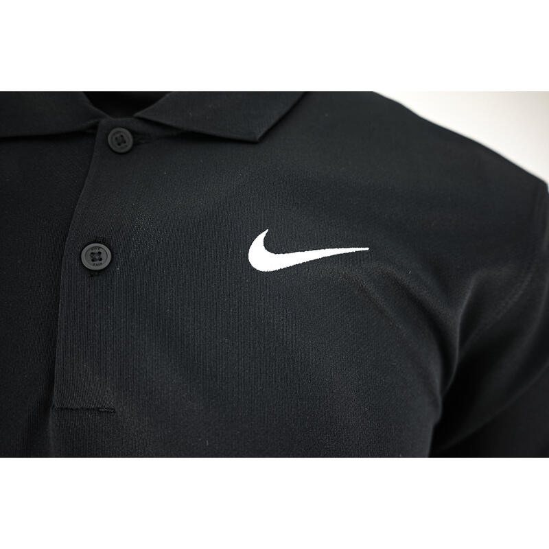 Camiseta de manga corta Nike Court Dri-FIT Tennis Polo, Negro, Hombre