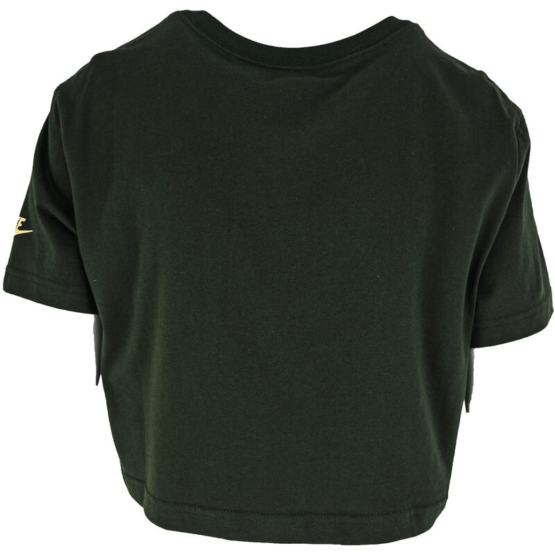 Camiseta de manga corta Nike Sportswear Cropped, Verde, Mujer