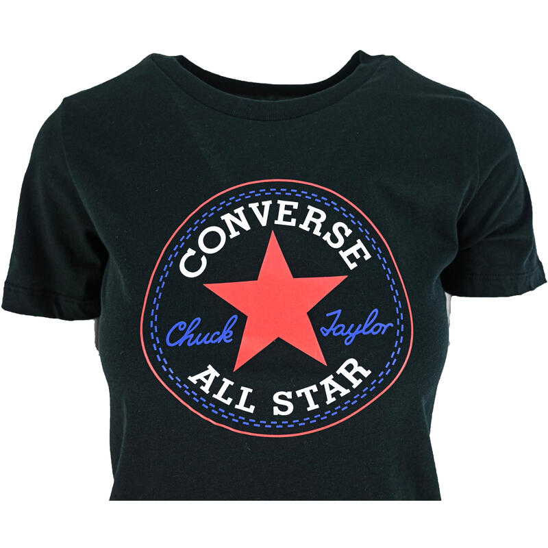 Póló Converse Chuck Patch Classic, Fekete, Nők