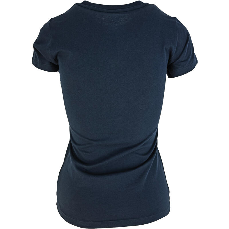 Camiseta de manga corta New Balance Essentials Stack, Azul, Mujer