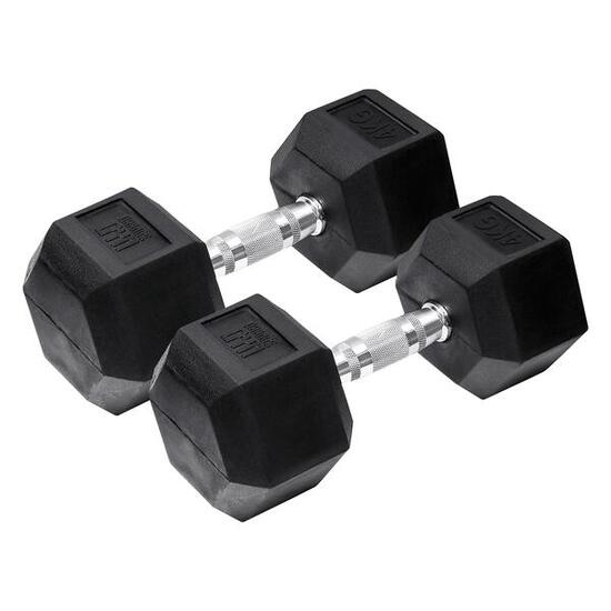 Orange Gym – Haltères Hexagonaux – 4kg – Lot De 2
