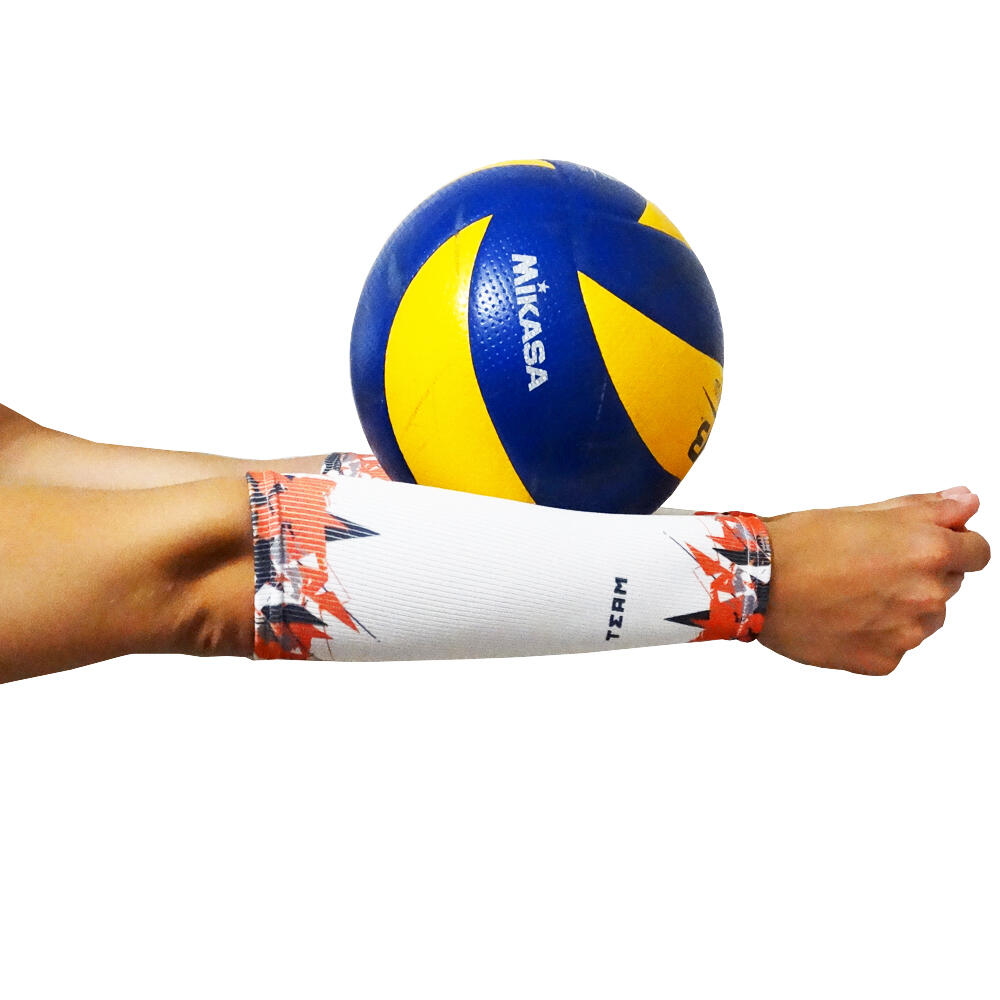 Rękawki siatkarskie unisex JG TEAM prążkowane krótkie 4/5