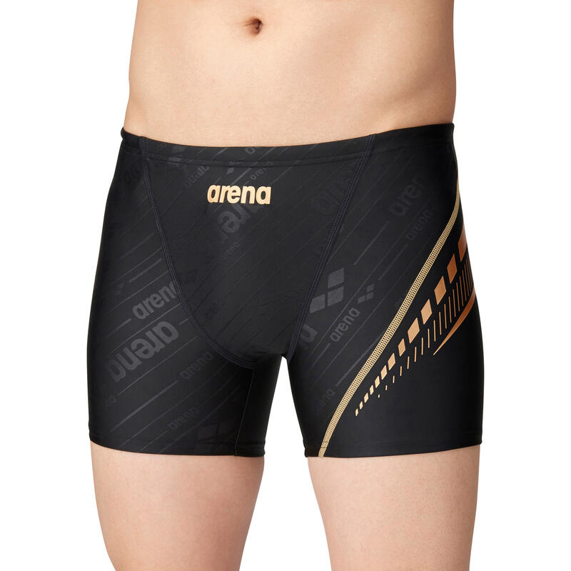 AQUA PRO EX  男士泳裝 訓練平腳泳褲 - 黑色