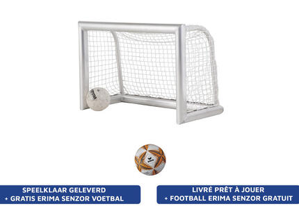 Professioneel voetbaldoel 120x80cm (aluminium)