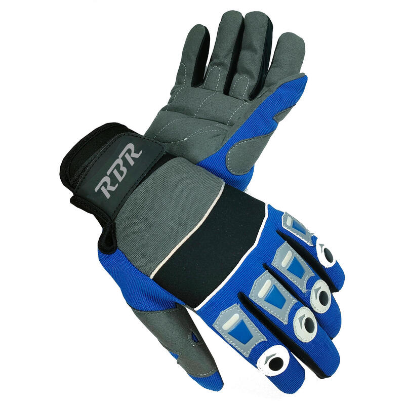 Guantes Bike Reflect. TALLA M ( Azul)