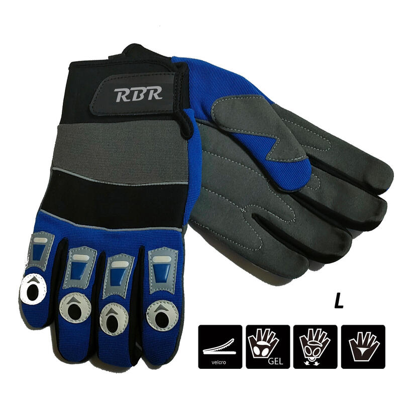 Guantes Bike Reflect. TALLA L ( Azul)