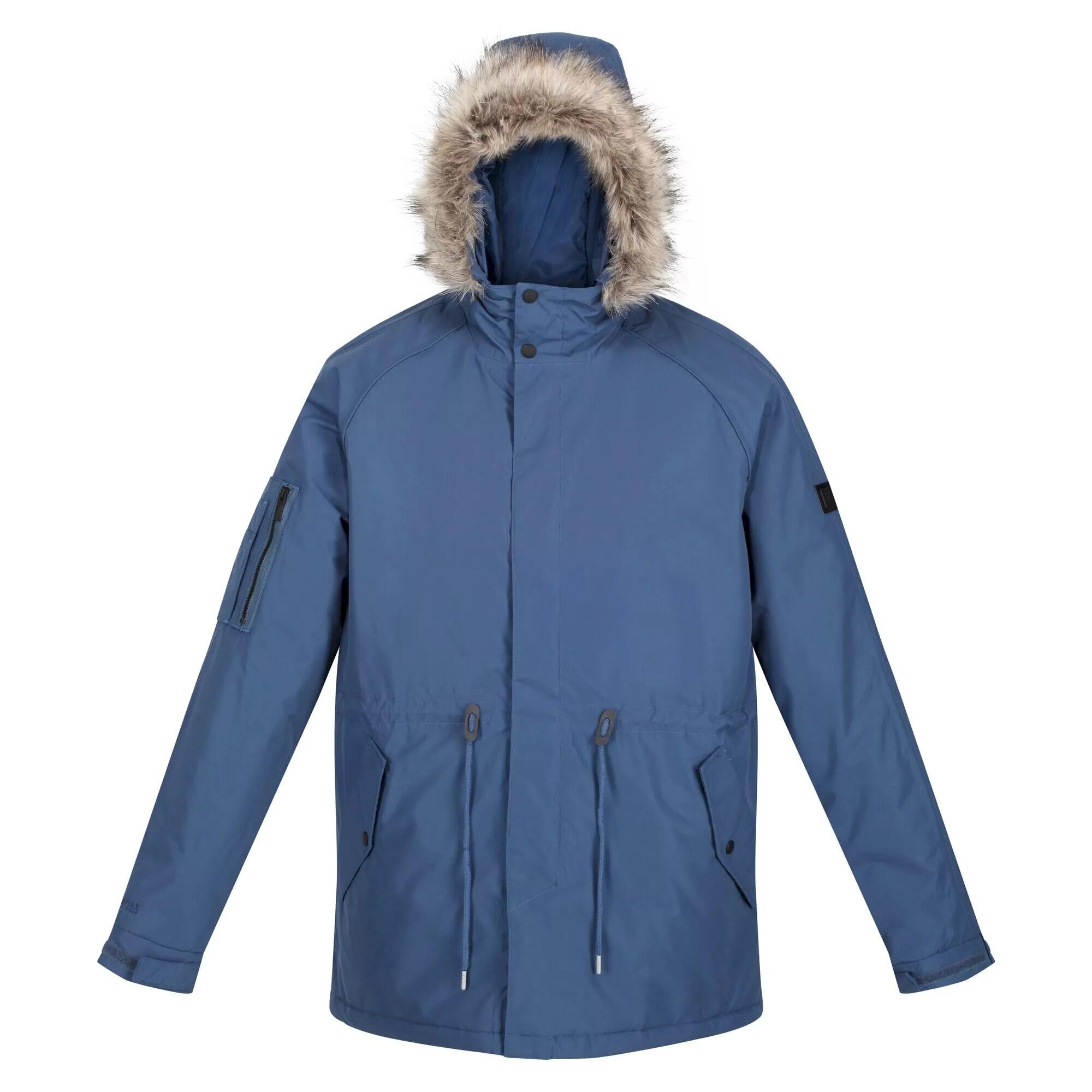 Mens Salinger III Parka (Dark Denim) 1/5