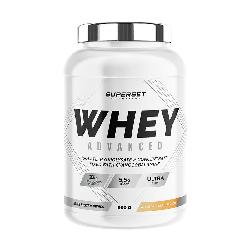 100% WHEY PROTEINE ADVANCED (900gr) | Passion Chocolat Blanc