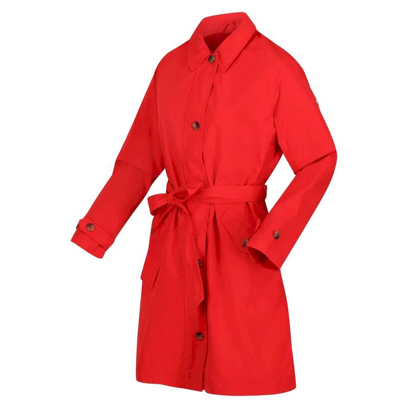 Colecção Giovanna Fletcher WoHomem/Ladies Madalyn Trench Coat Vermeho Código