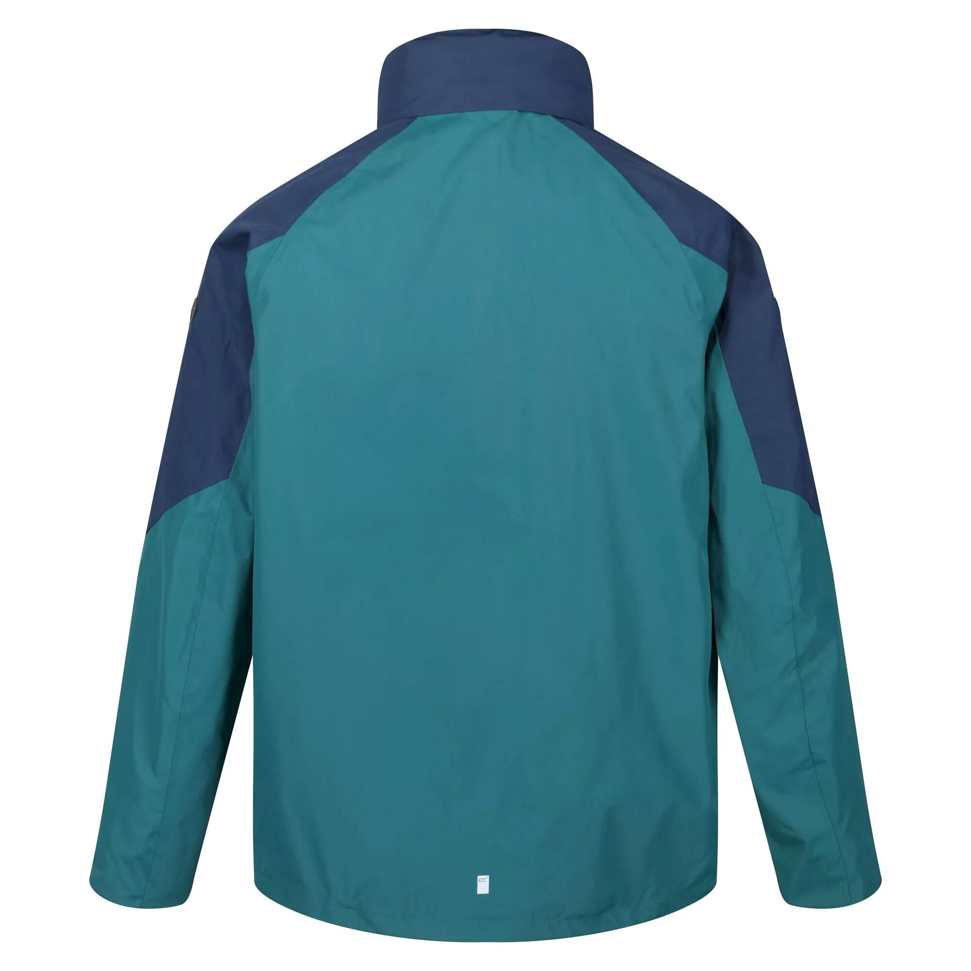 Giacca Impermeabile Con Cappuccio Uomo Regatta Calderdale IV Verde Pacifico Blu 2/4
