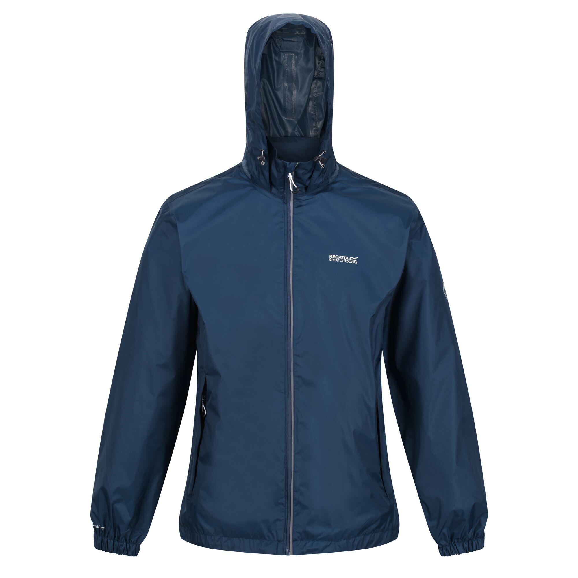 Mens Lyle IV Waterproof Hooded Jacket (Moonlight Denim) REGATTA Decathlon